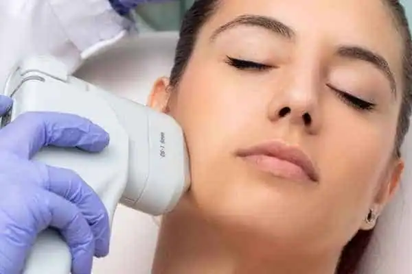 Image of woman having HIFU Dunstable treatment