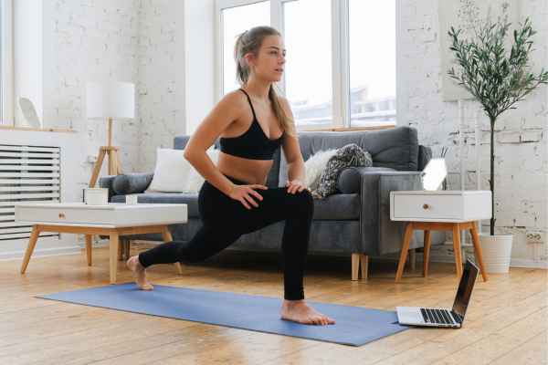 Woman exercising confidently after femiwand treatment Dunstable